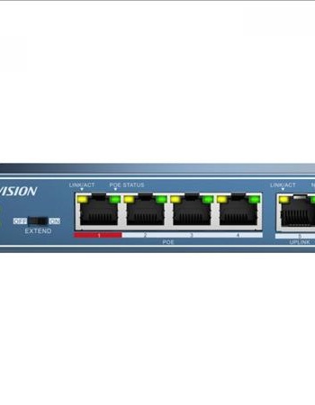 Hikvision DS-3E0105P-E 5 Port 1x100Mbps + 4x100Mbps PoE (58W) Switch